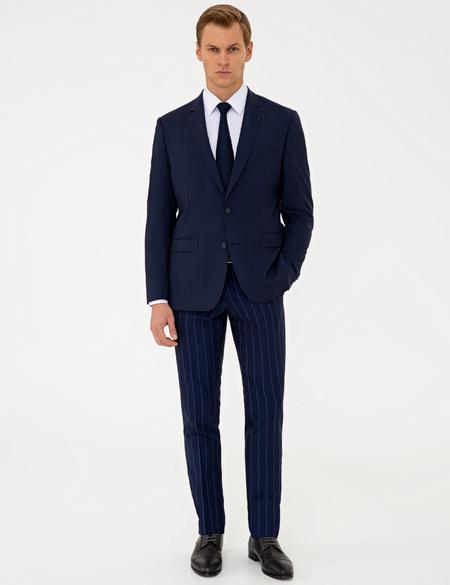 Lacivert Slim Fit Ceket - 50175609065