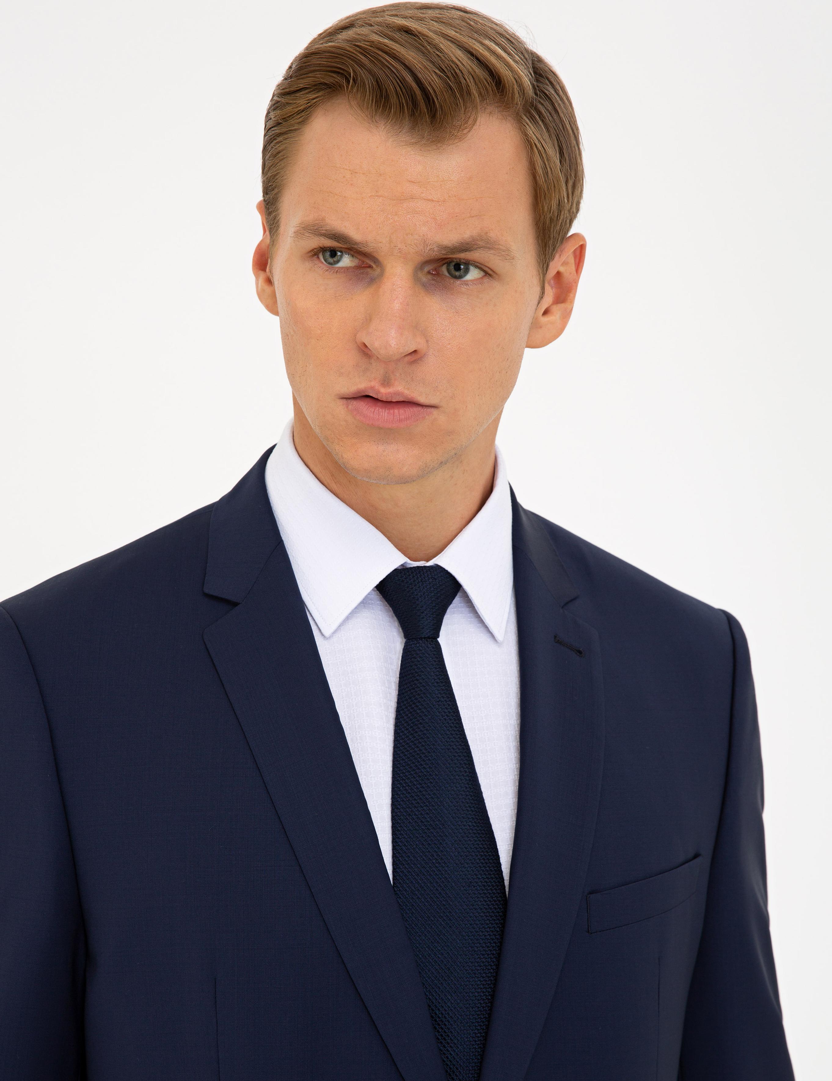 Lacivert Slim Fit Ceket