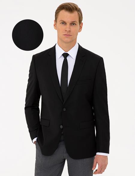 Siyah Slim Fit Ceket - 50175609005