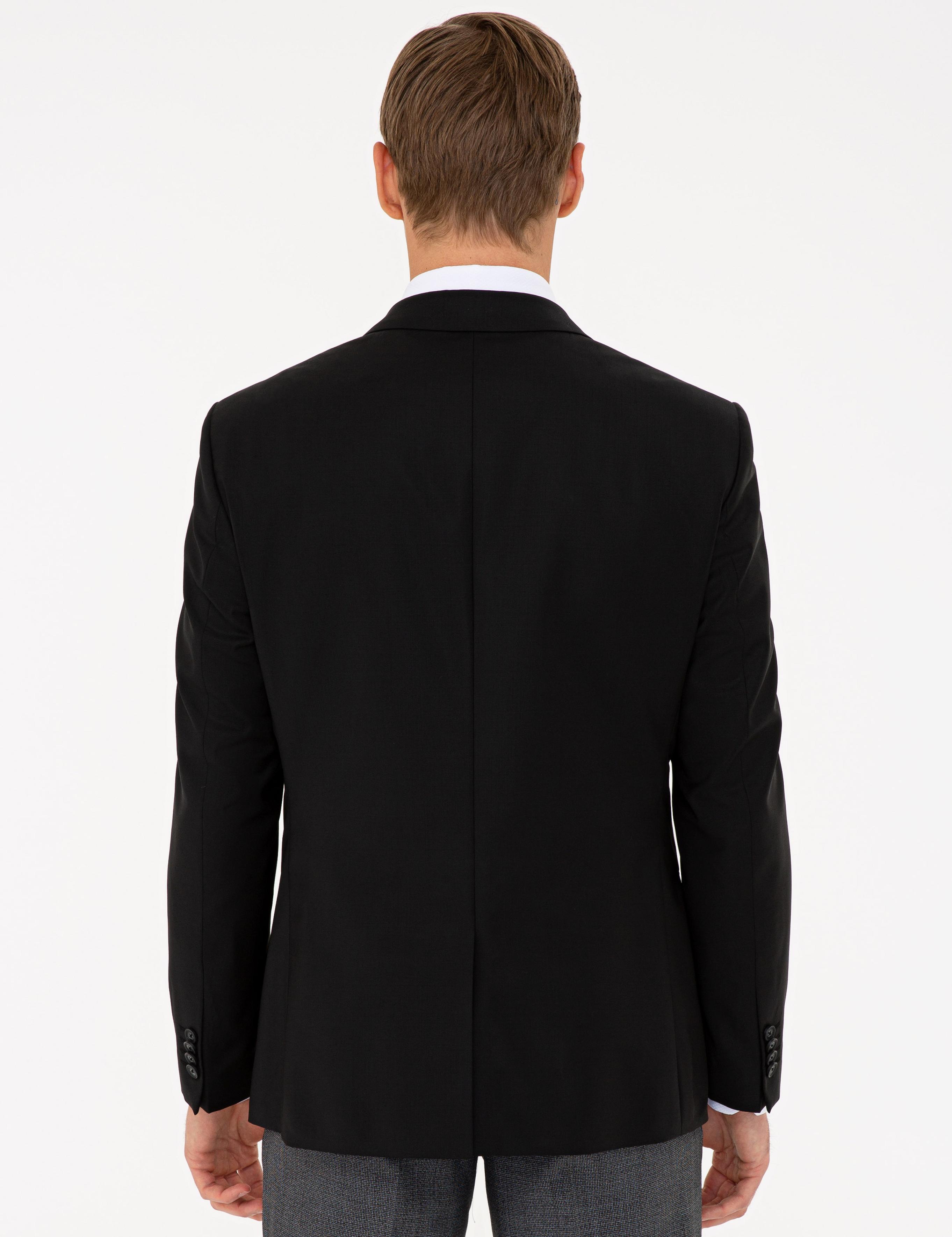 Siyah Slim Fit Ceket