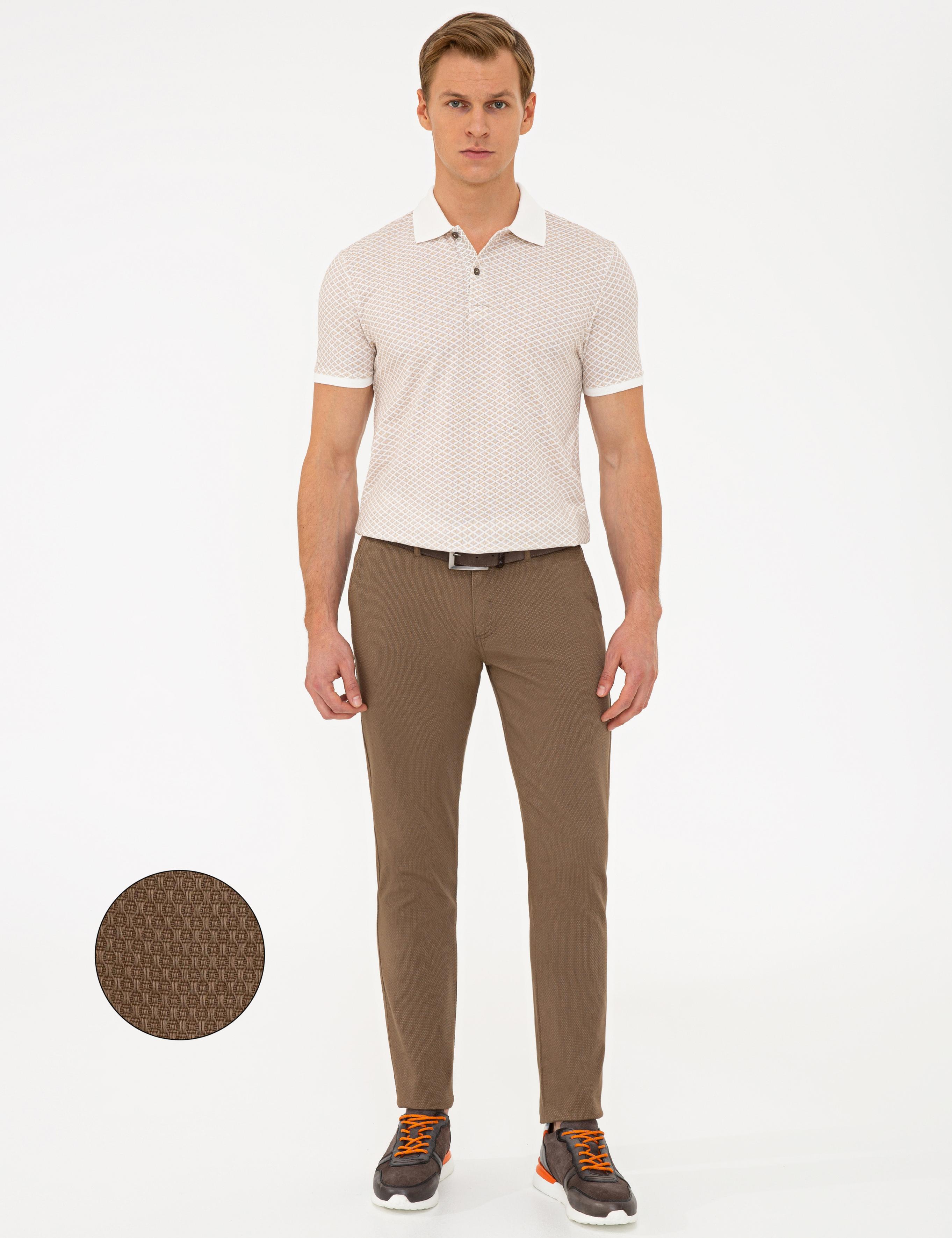 Açık Kahverengi Slim Fit Chino Pantolon
