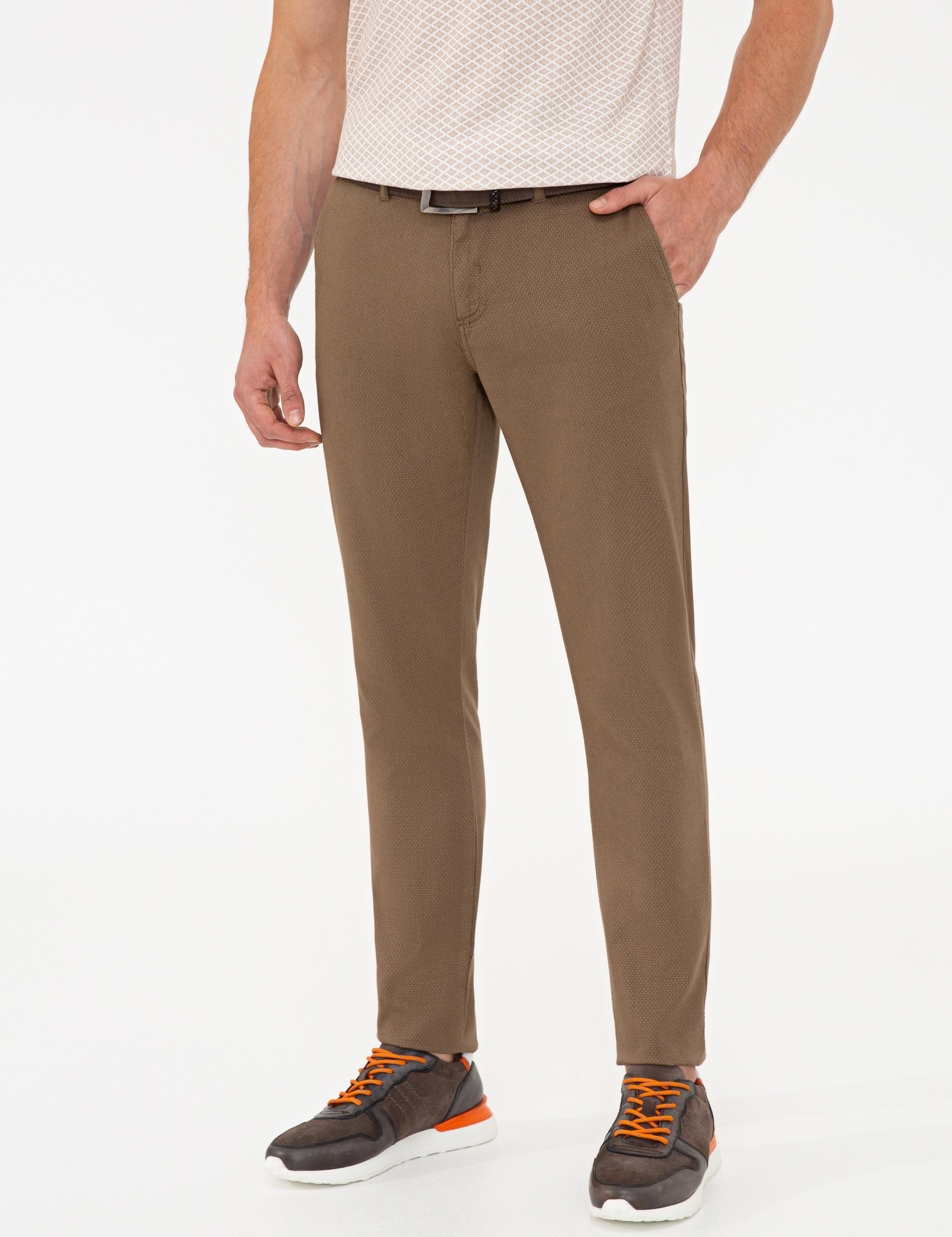 Açık Kahverengi Slim Fit Chino Pantolon