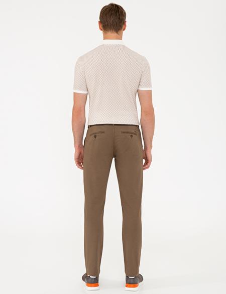 Açık Kahverengi Slim Fit Chino Pantolon - 50240326009
