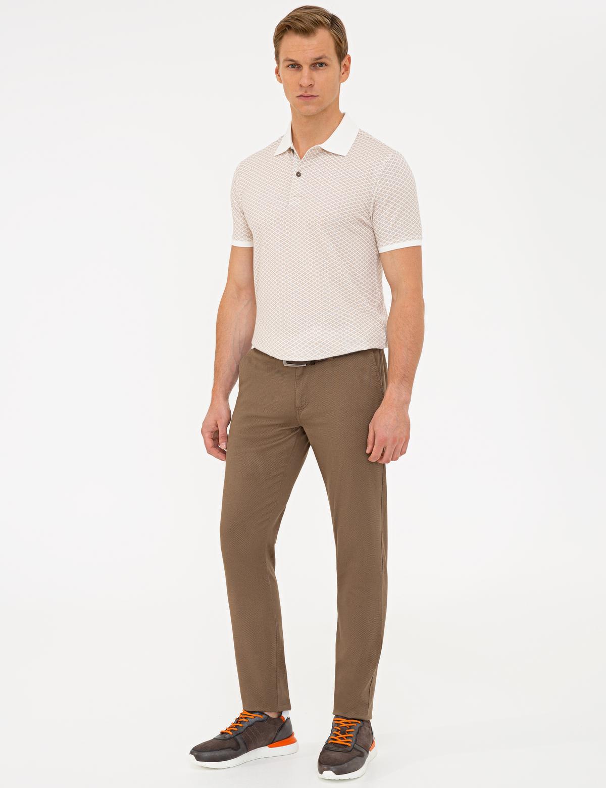 Açık Kahverengi Slim Fit Chino Pantolon - 50240326009