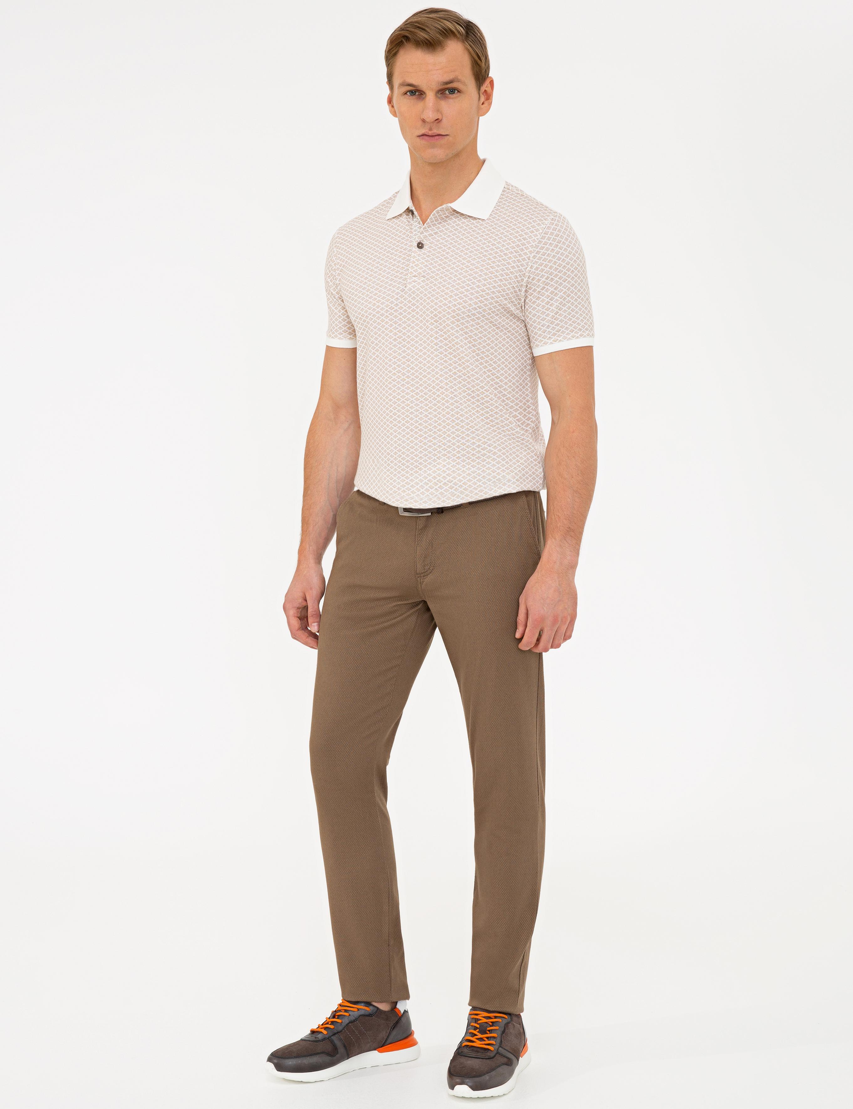 Açık Kahverengi Slim Fit Chino Pantolon
