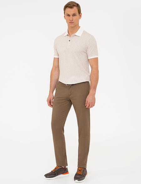 Açık Kahverengi Slim Fit Chino Pantolon - 50240326009