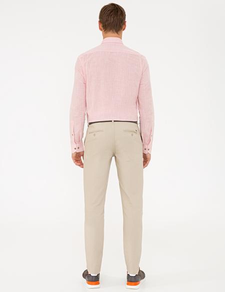 Bej Slim Fit Chino Pantolon - 50240397039