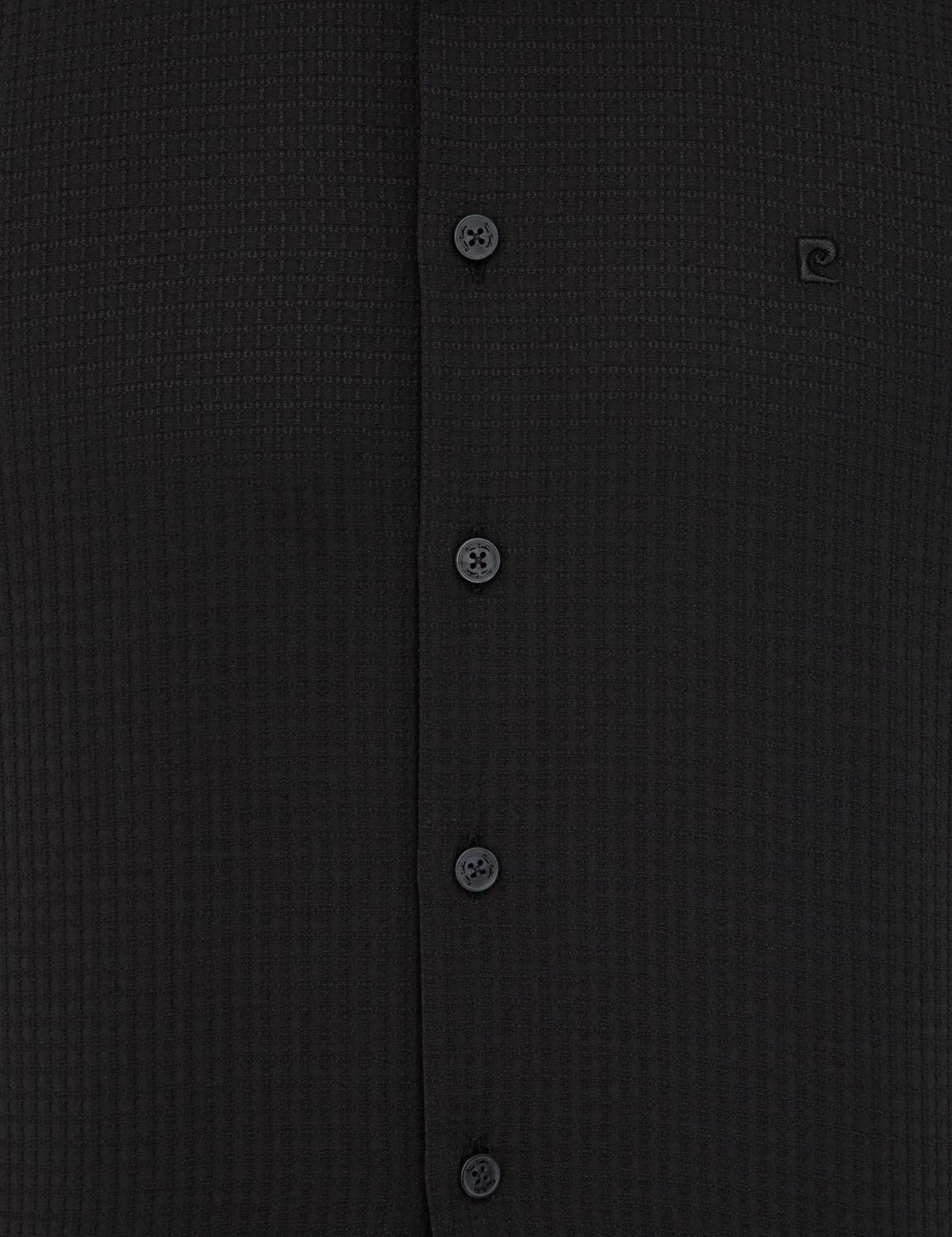 Siyah Slim Fit Armürlü Gömlek - 50240328042