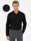 Siyah Slim Fit Armürlü Gömlek