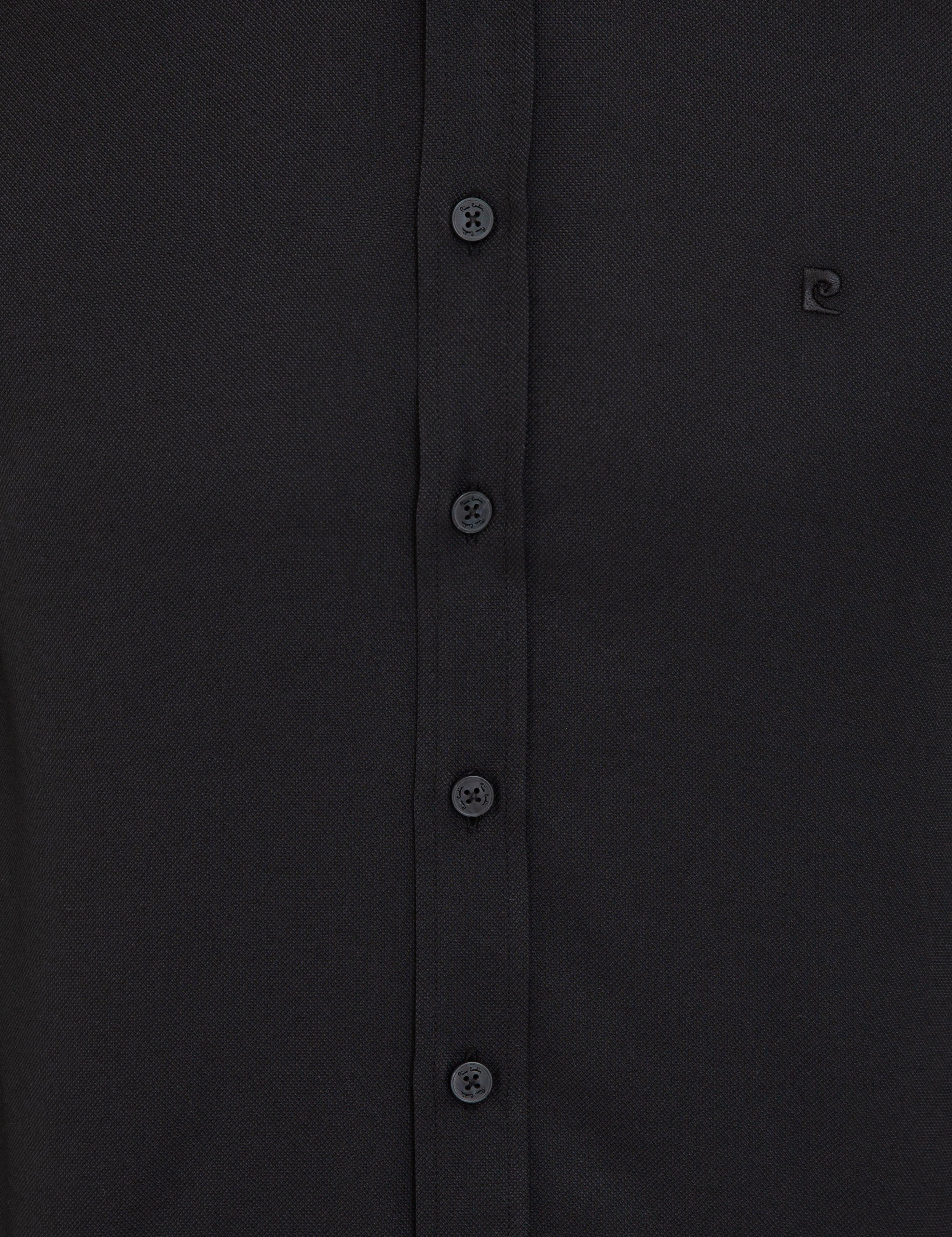 Siyah Slim Fit Oxford Gömlek