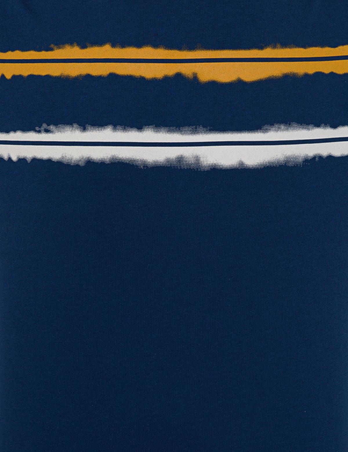 Lacivert Slim Fit Bisiklet Yaka Tişört - 50241533025