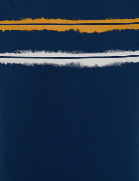 Lacivert Slim Fit Bisiklet Yaka Tişört - 50241533025