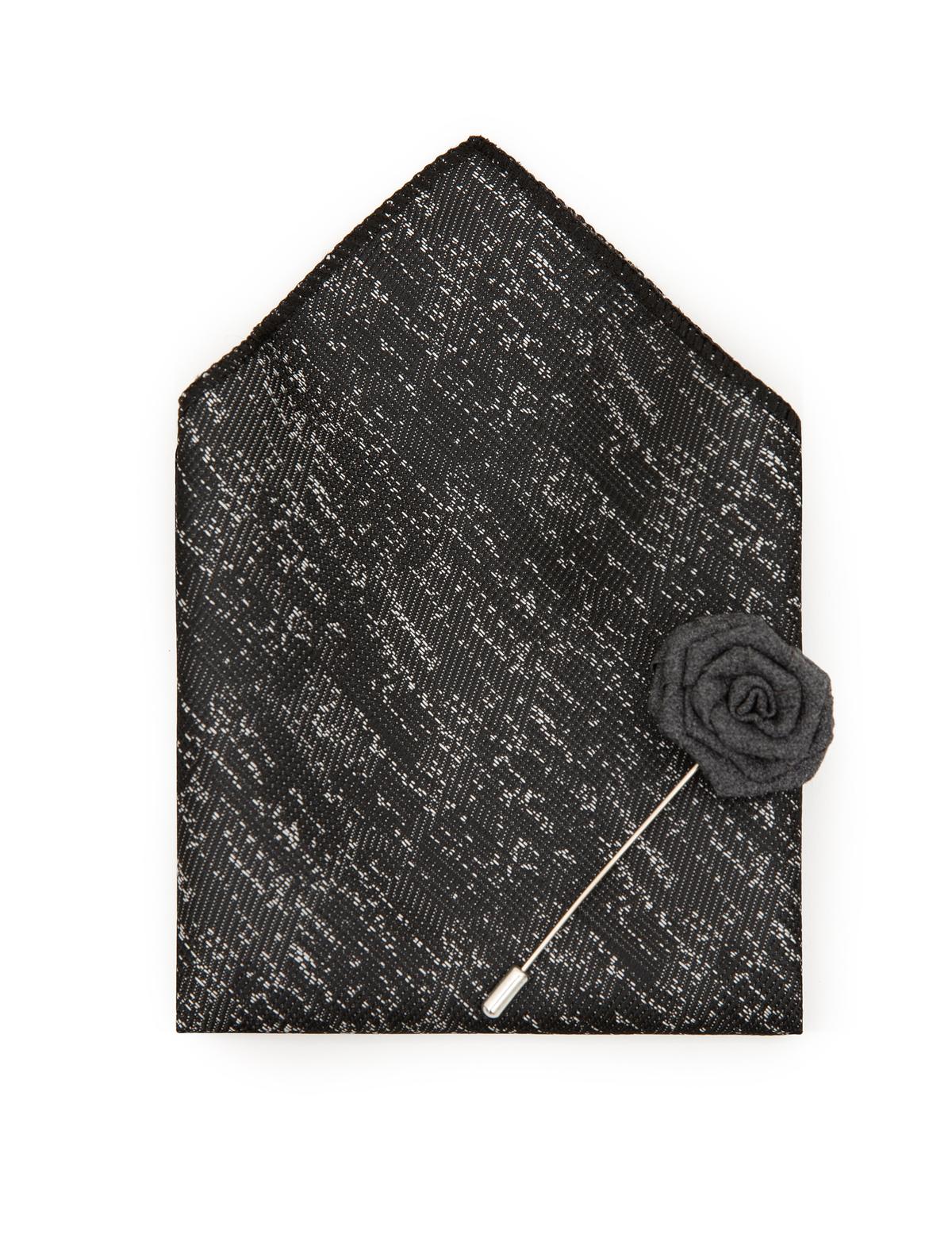 Siyah 3'lü Kravat Seti - 50244742001