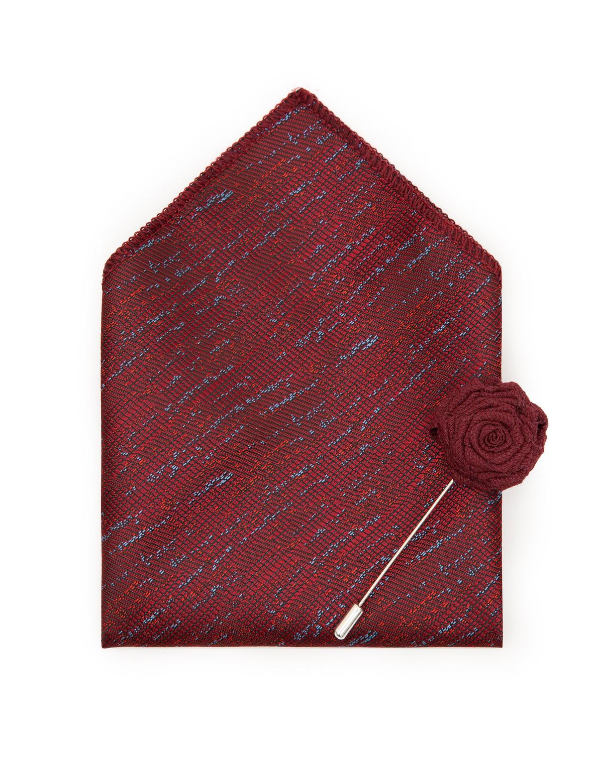 Bordo 3'lü Kravat Seti - 50244742004