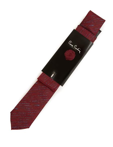 Bordo 3'lü Kravat Seti - 50244742004