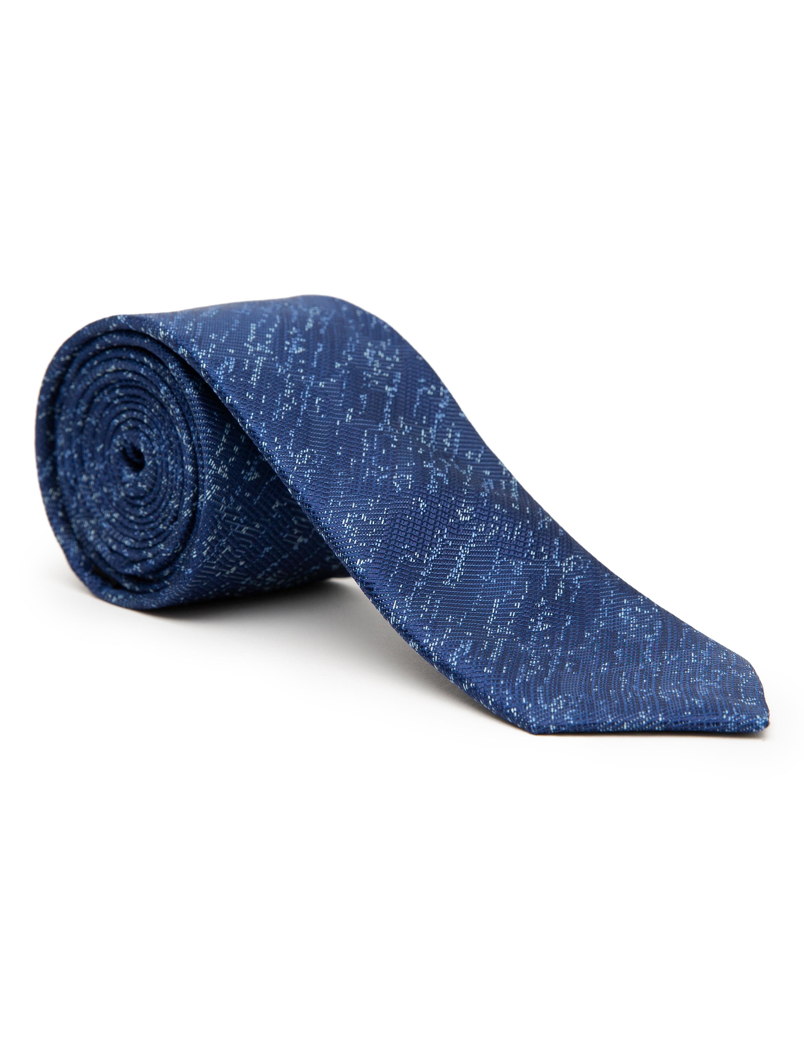 Lacivert 3'lü Kravat Seti