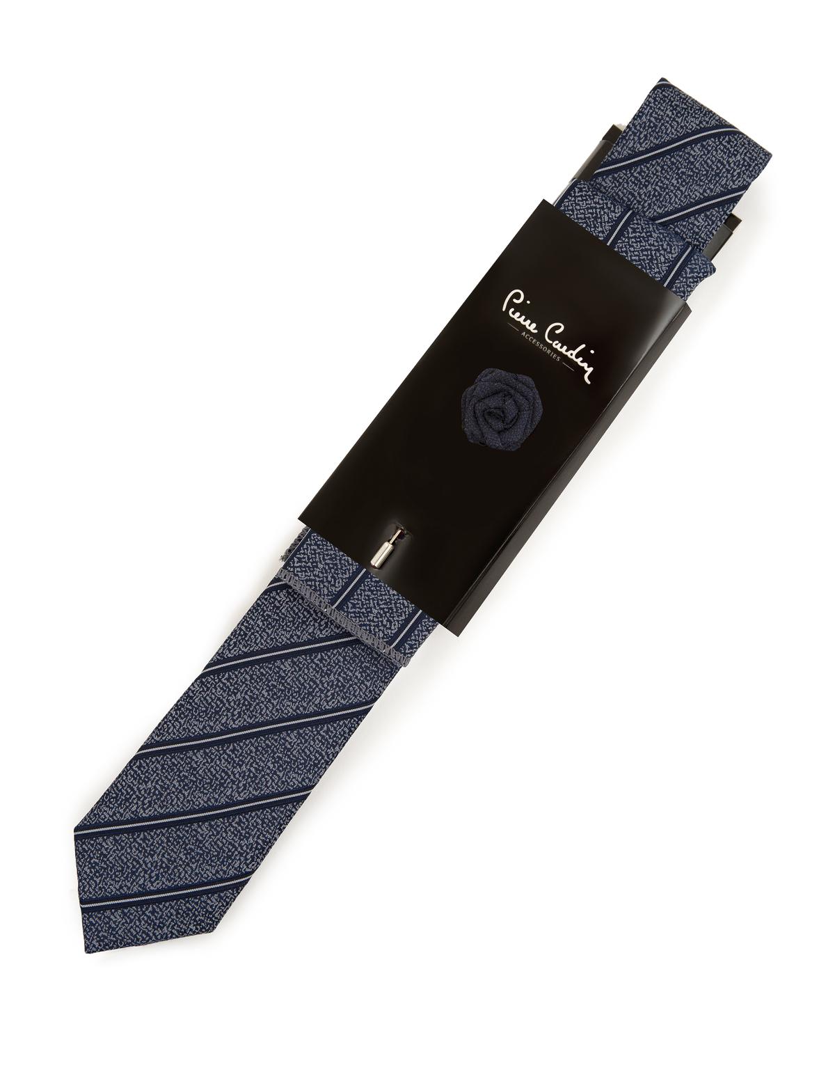 Mavi 3'lü Kravat Seti - 50244733001