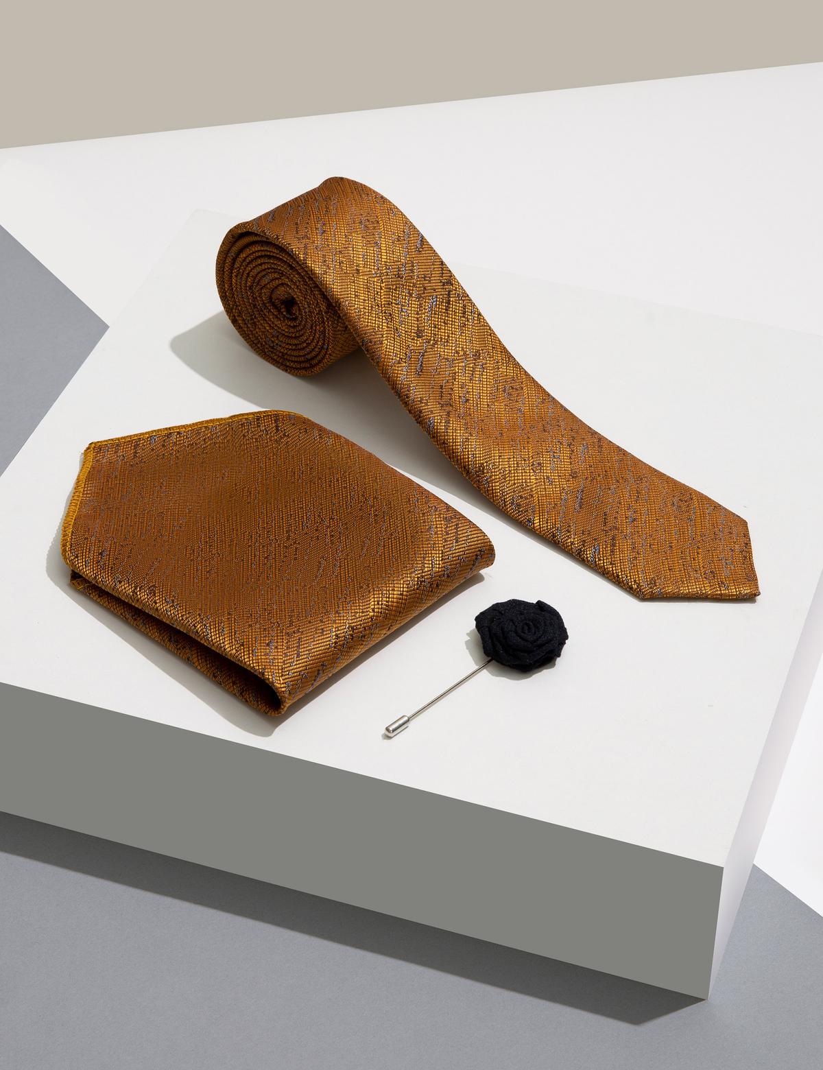 Hardal 3'lü Kravat Seti
