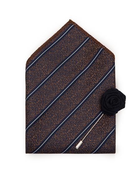 Kahverengi 3'lü Kravat Seti - 50244733002