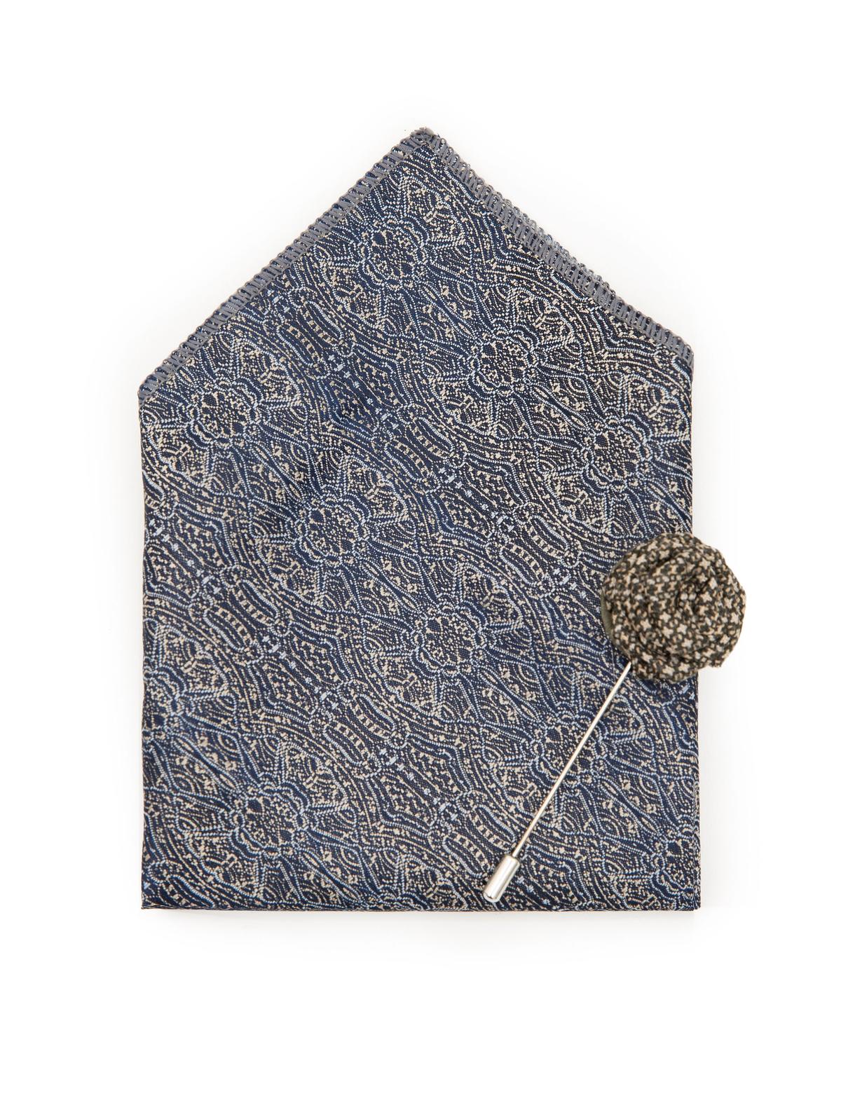 Bej 3'lü Kravat Seti - 50244734002