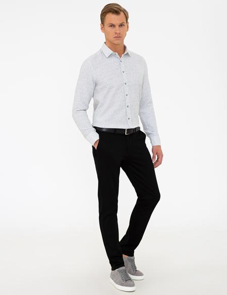 Siyah Slim Fit Chino Pantolon - 50240398129