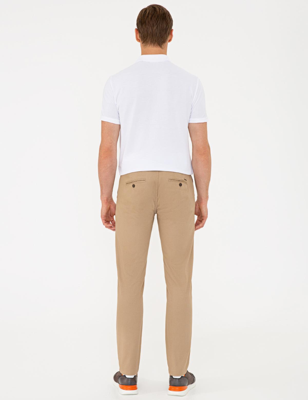 Camel Slim Fit Kanvas Pantolon - 50240401074