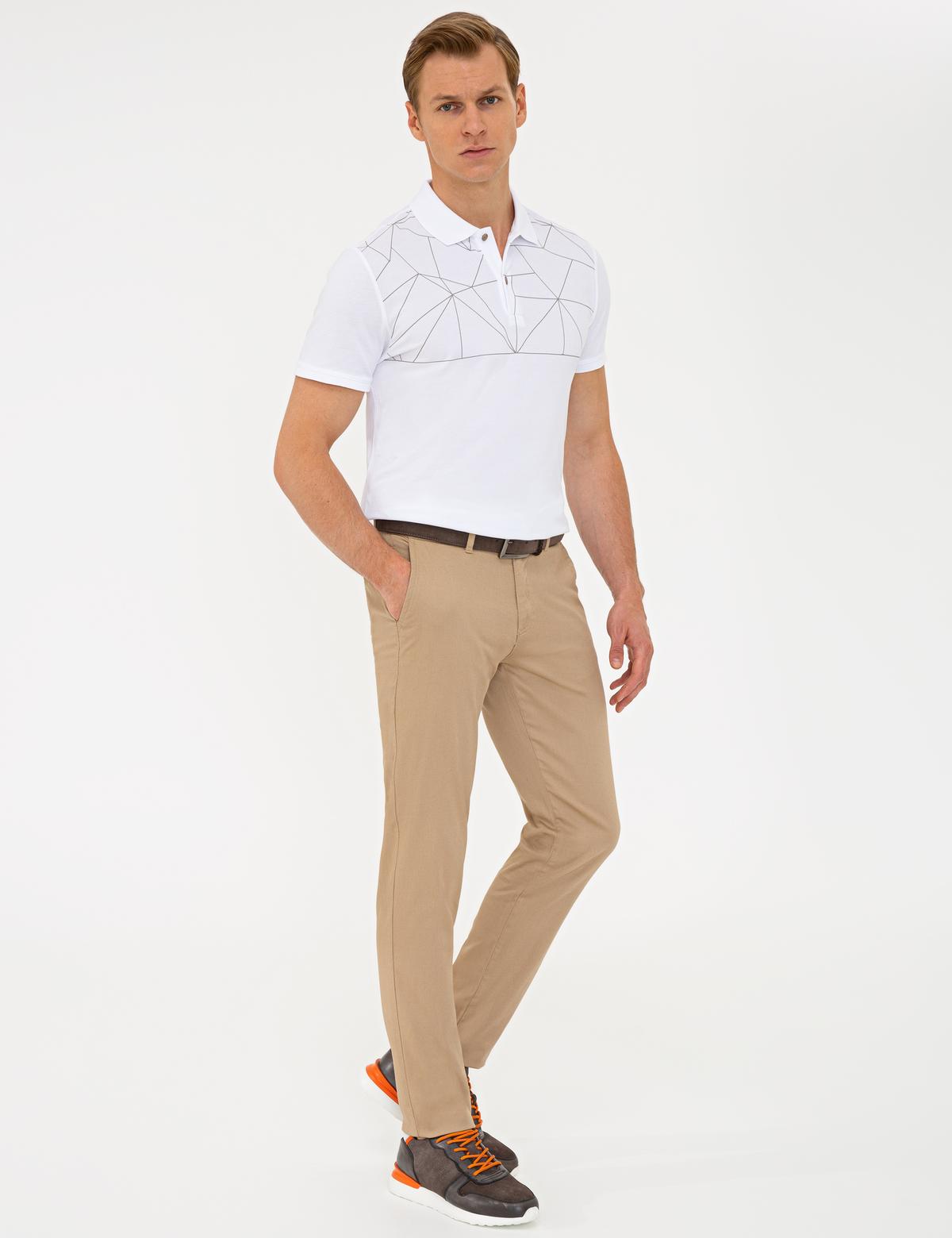 Camel Slim Fit Kanvas Pantolon - 50240401074