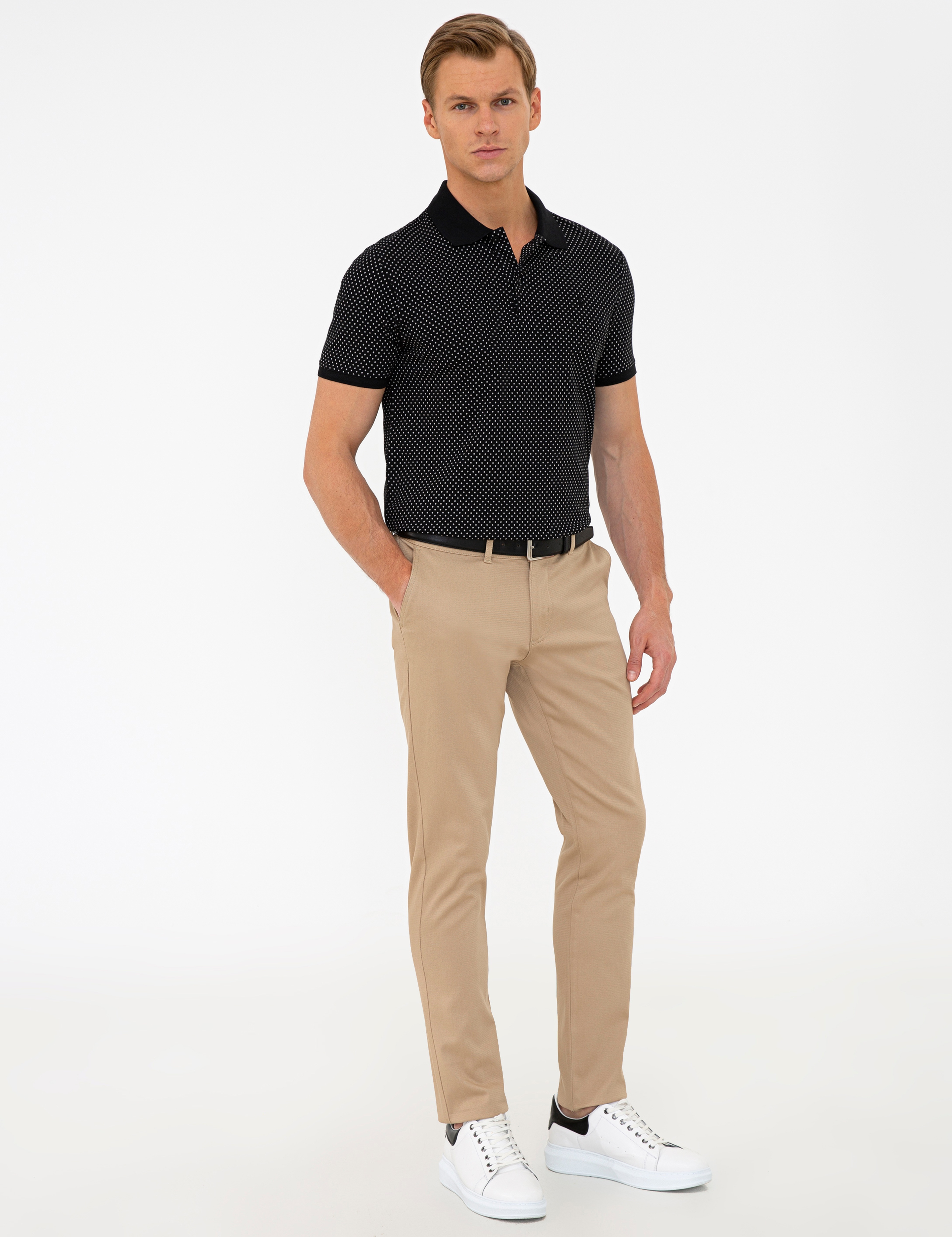 Camel Slim Fit Chino Pantolon - Image 2