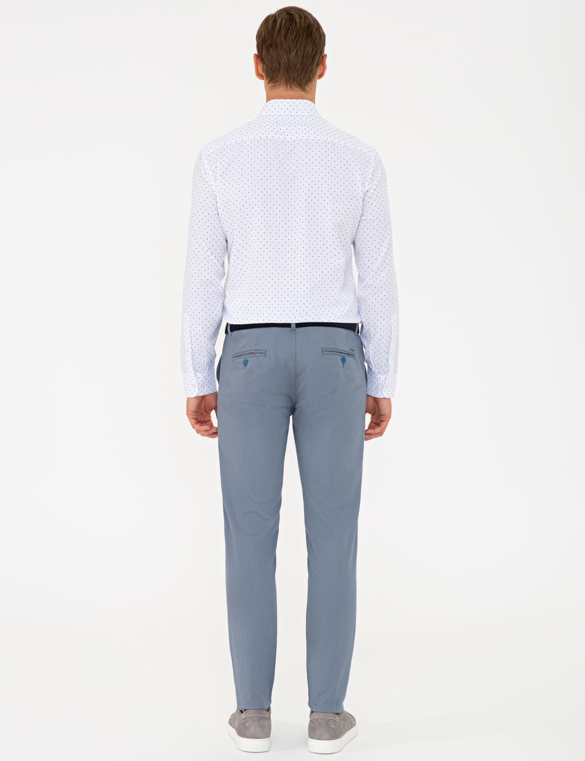 Koyu Mavi Slim Fit Kanvas Pantolon - 50240401164