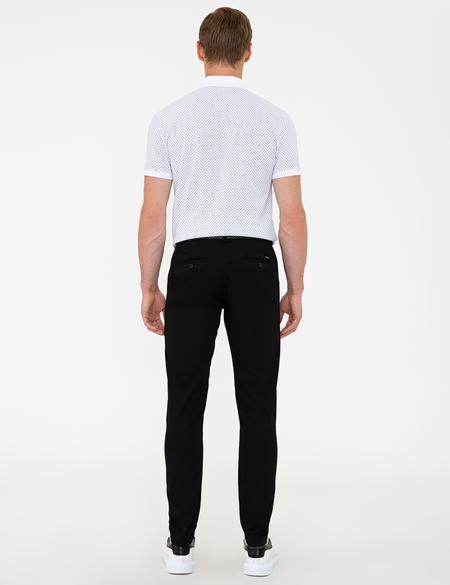 Siyah Slim Fit Kanvas Pantolon - 50240401309