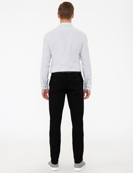 Siyah Slim Fit Chino Pantolon - 50240398129