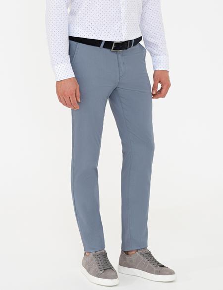 Koyu Mavi Slim Fit Kanvas Pantolon - 50240401164