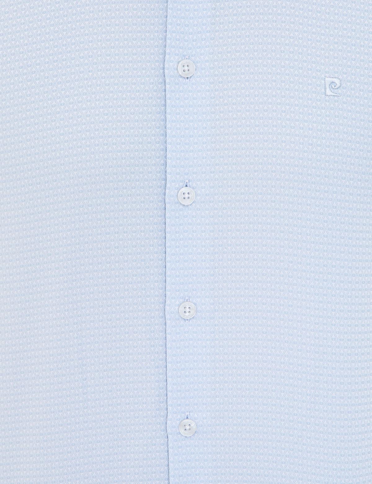 Açık Mavi Slim Fit Armürlü Gömlek - 50240406014