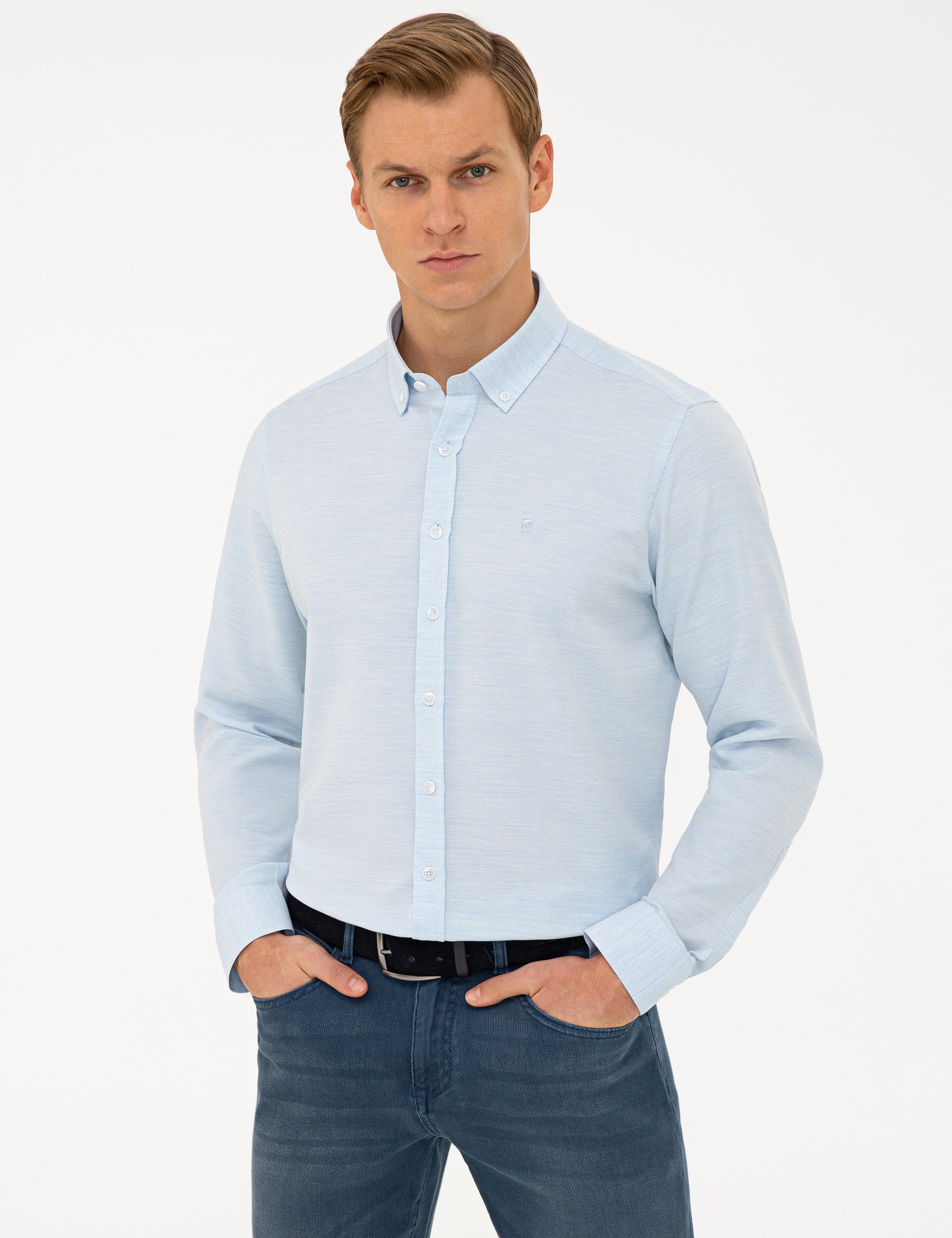 Mavi Slim Fit Gömlek