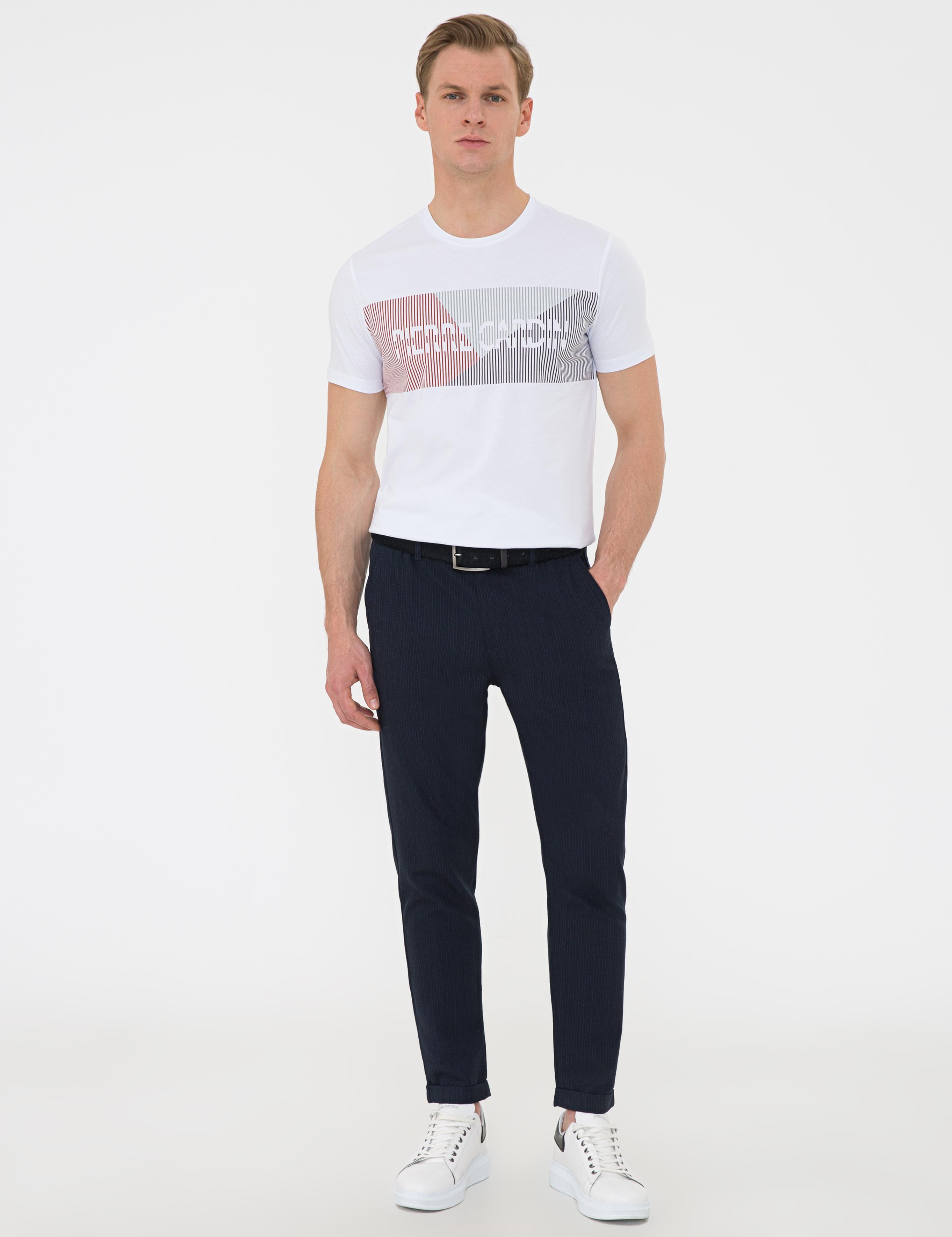 Beyaz Slim Fit Tişört