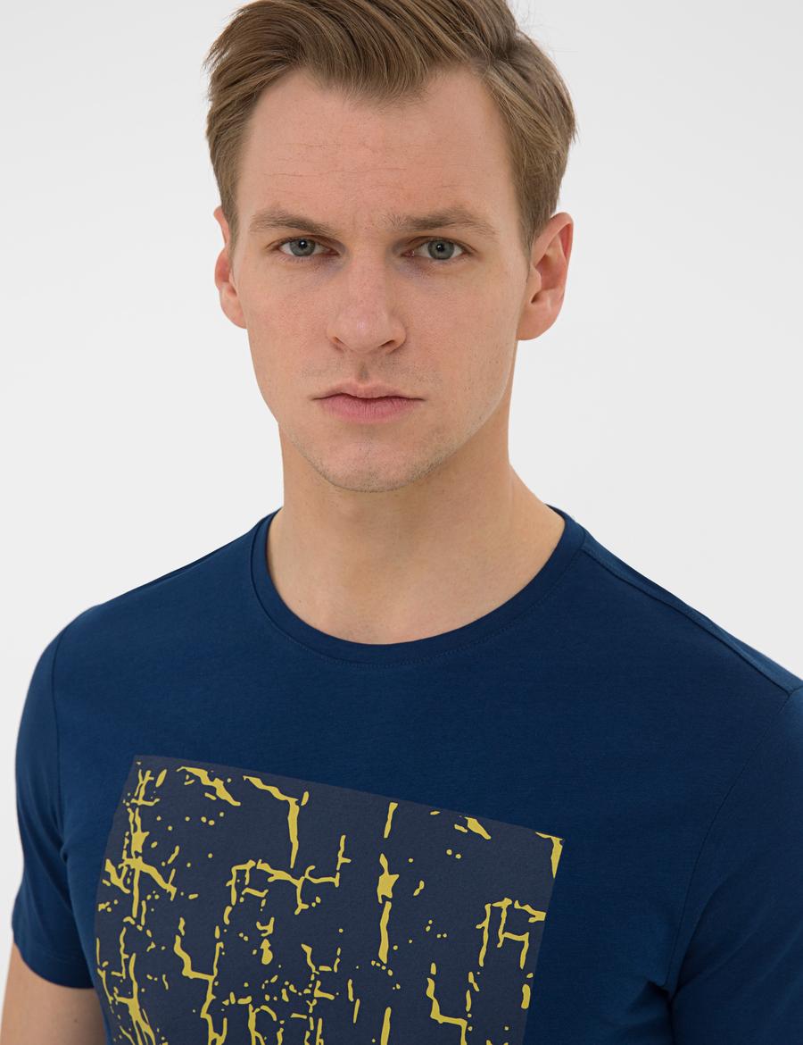 Lacivert Slim Fit Tişört