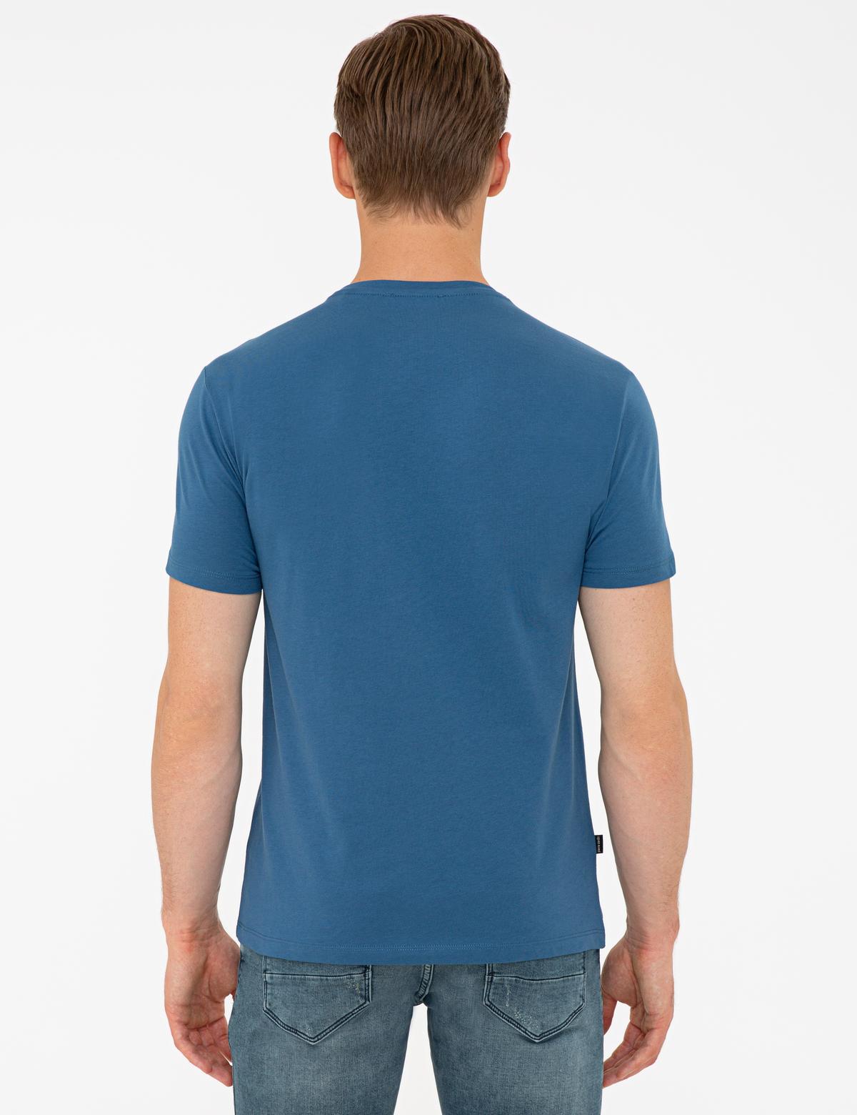 Mavi Slim Fit Bisiklet Yaka Tişört - 50241532014