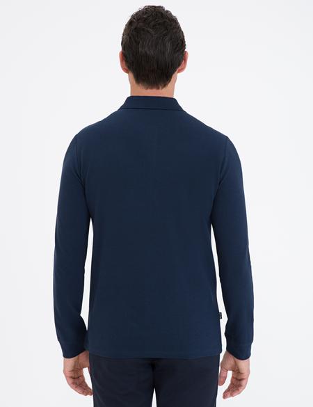 Lacivert Slim Fit Basic Sweatshirt - 50241551019