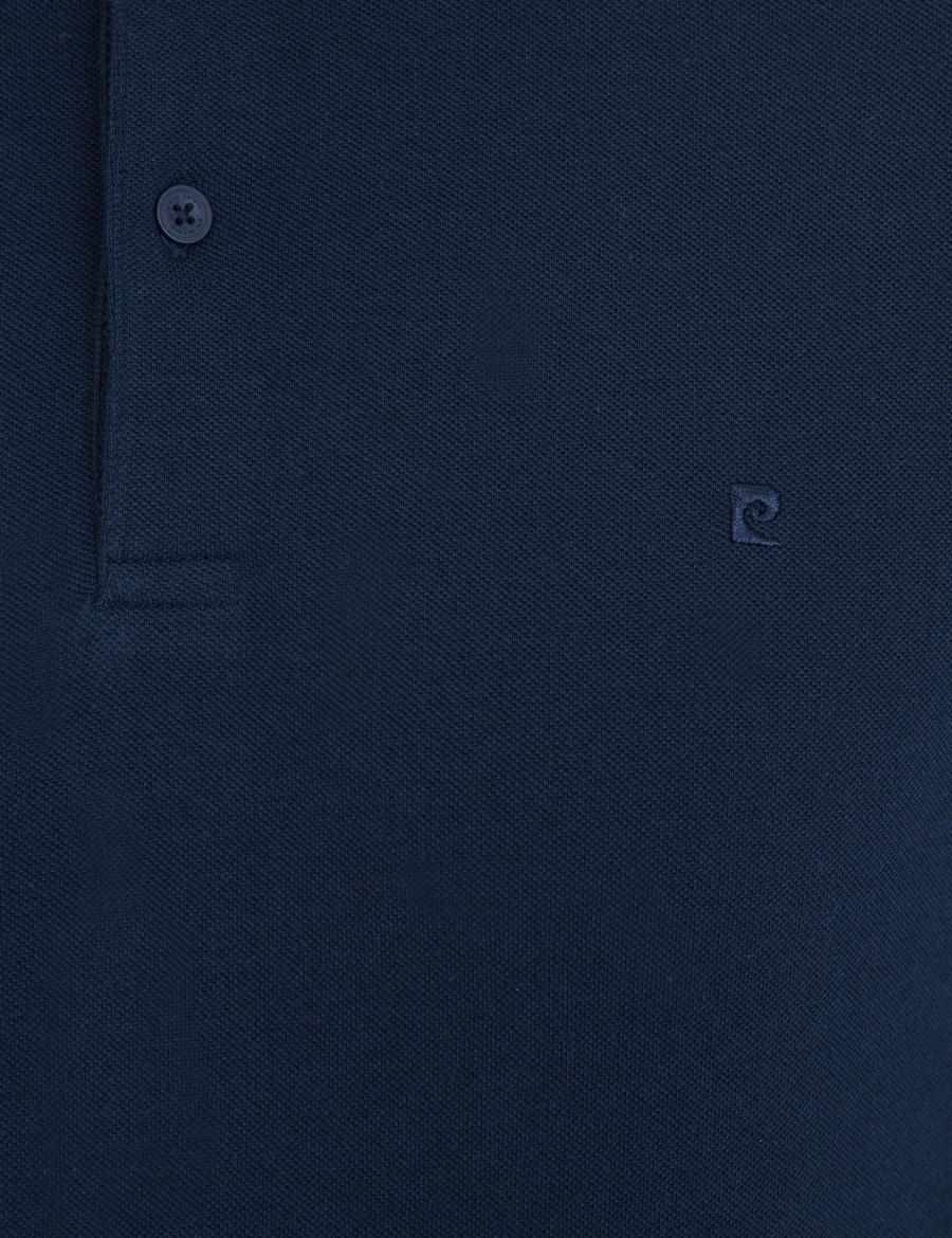 Lacivert Slim Fit Basic Sweatshirt