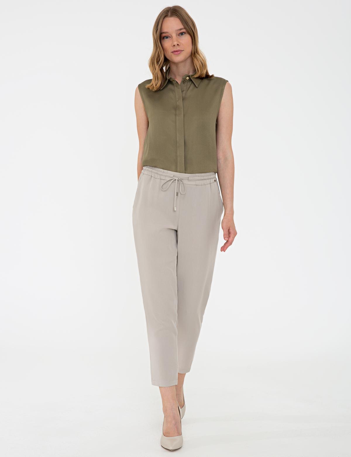 Haki Regular Fit Kolsuz Gömlek - 50241698020