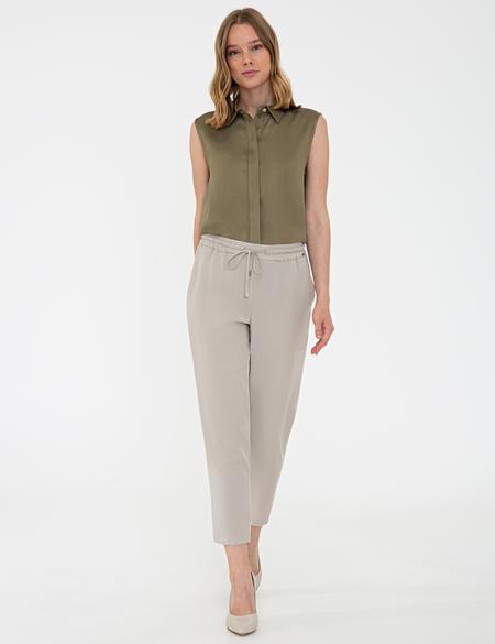 Haki Regular Fit Kolsuz Gömlek - 50241698020