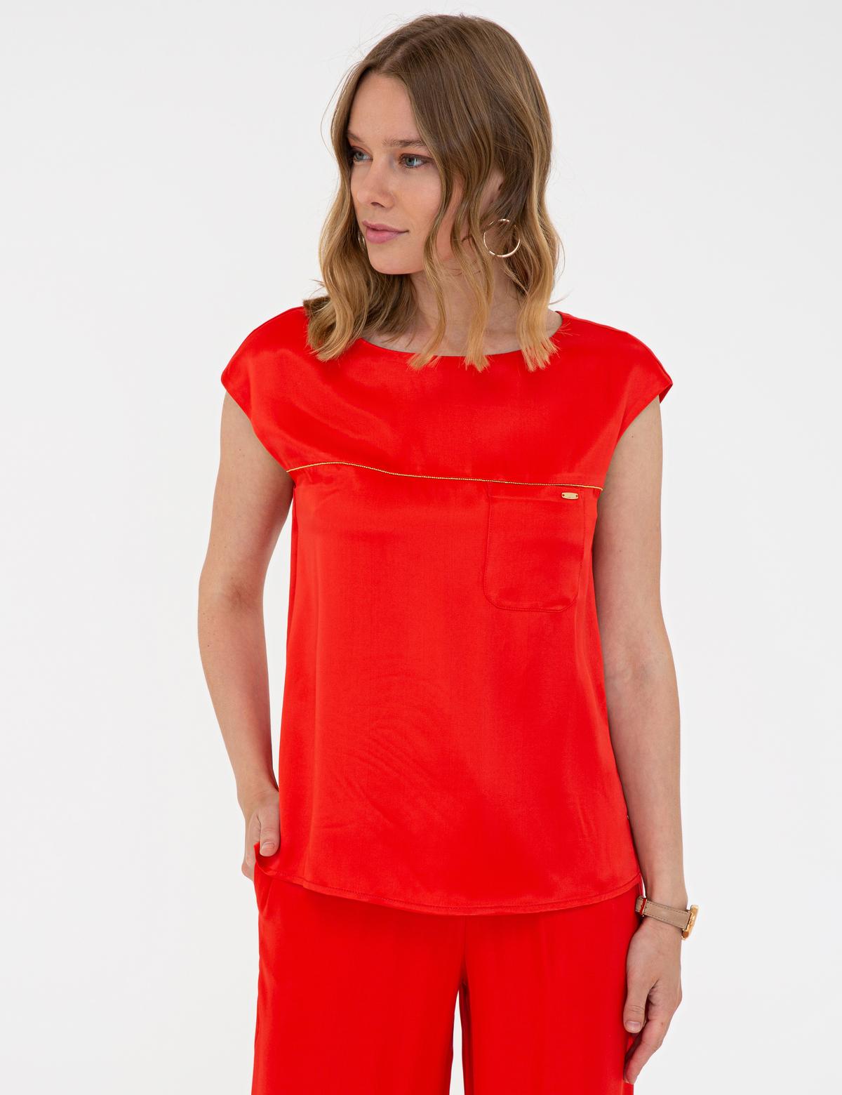 Nar Çiçeği Regular Fit Bluz - 50243772015