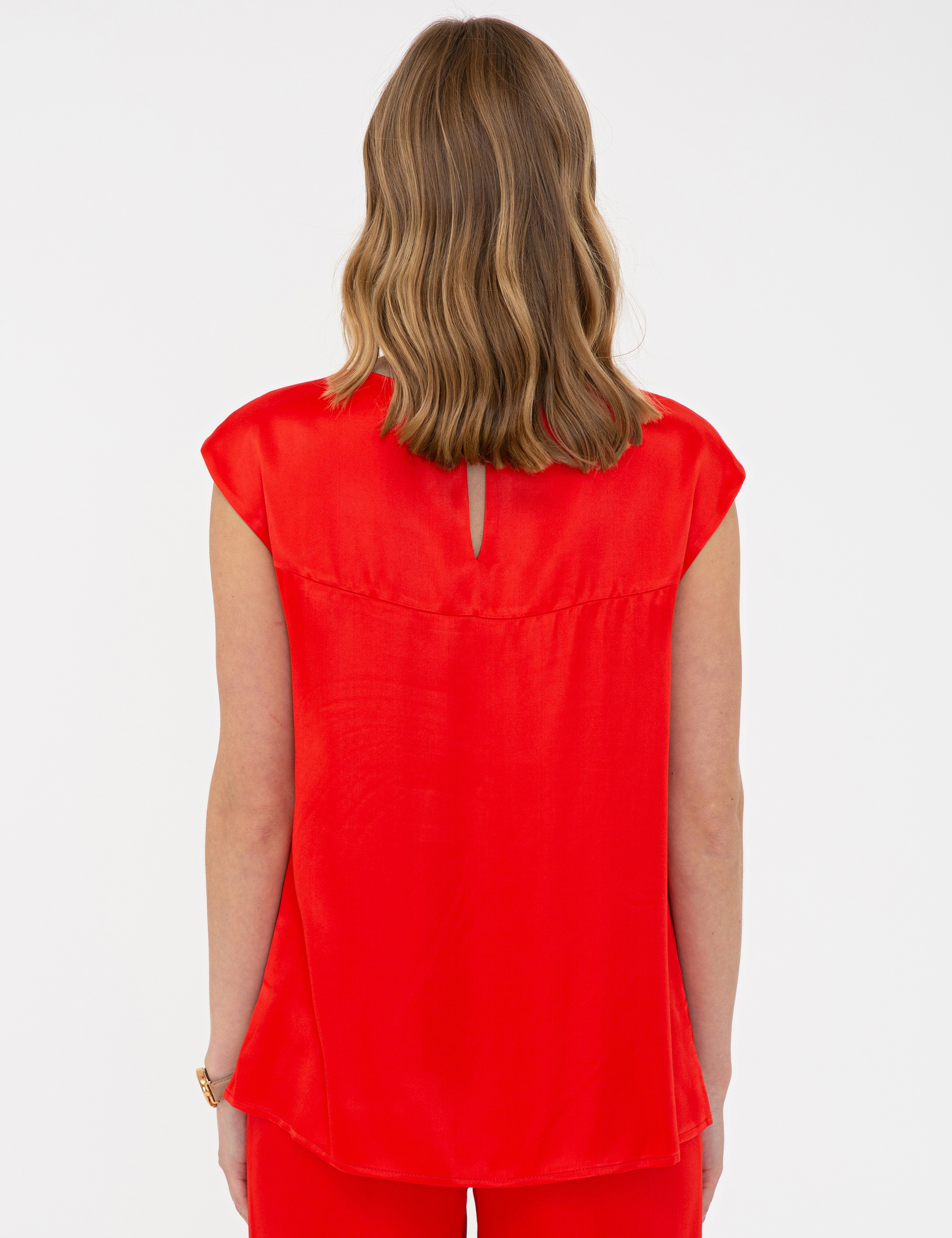 Nar Çiçeği Regular Fit Bluz - Image 4