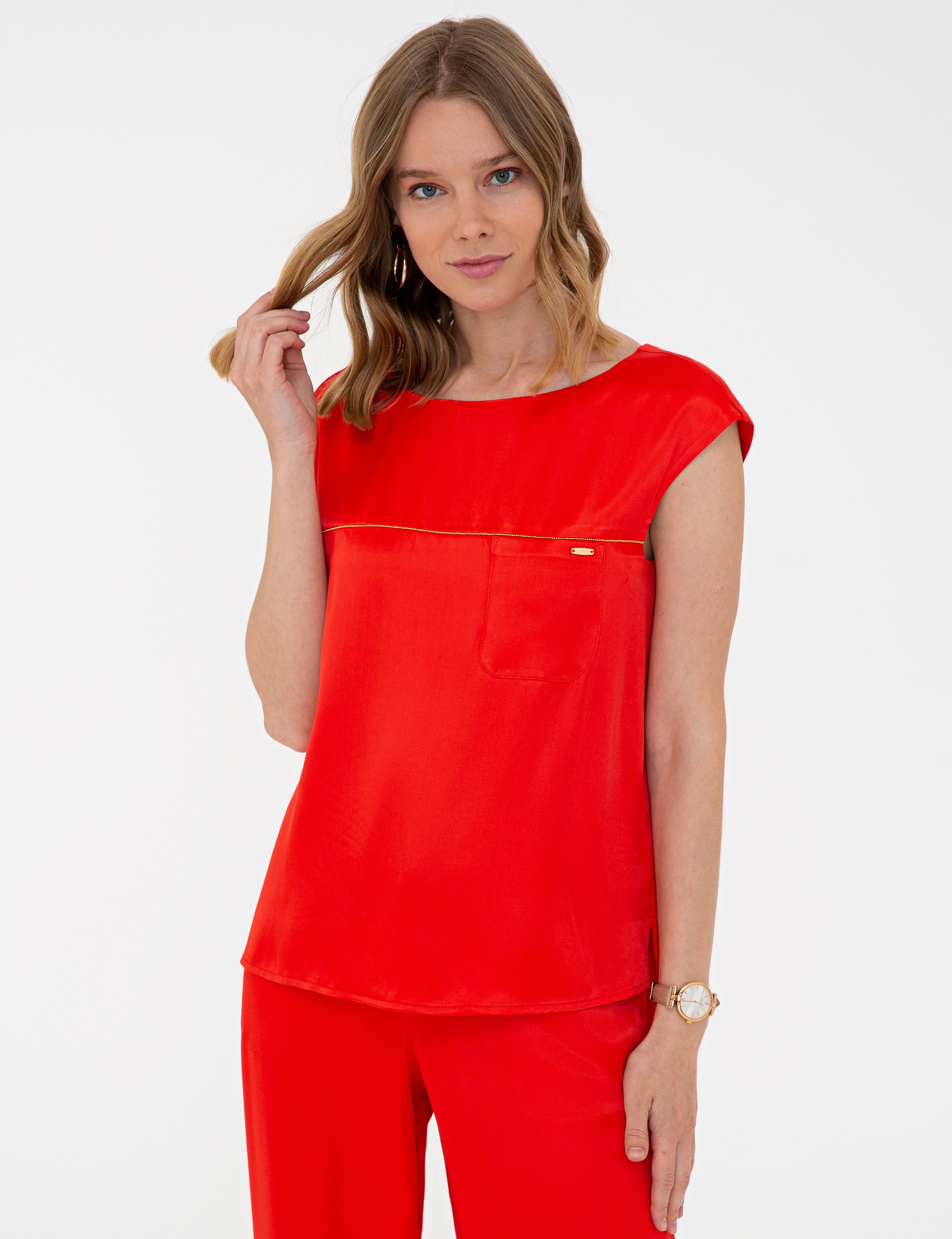 Nar Çiçeği Regular Fit Bluz