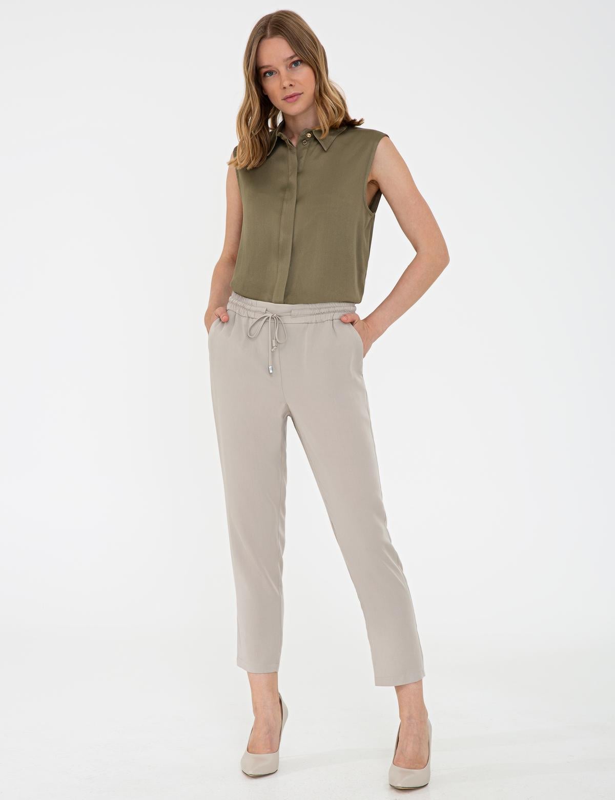 Taş Rahat Kesim Kanvas Pantolon