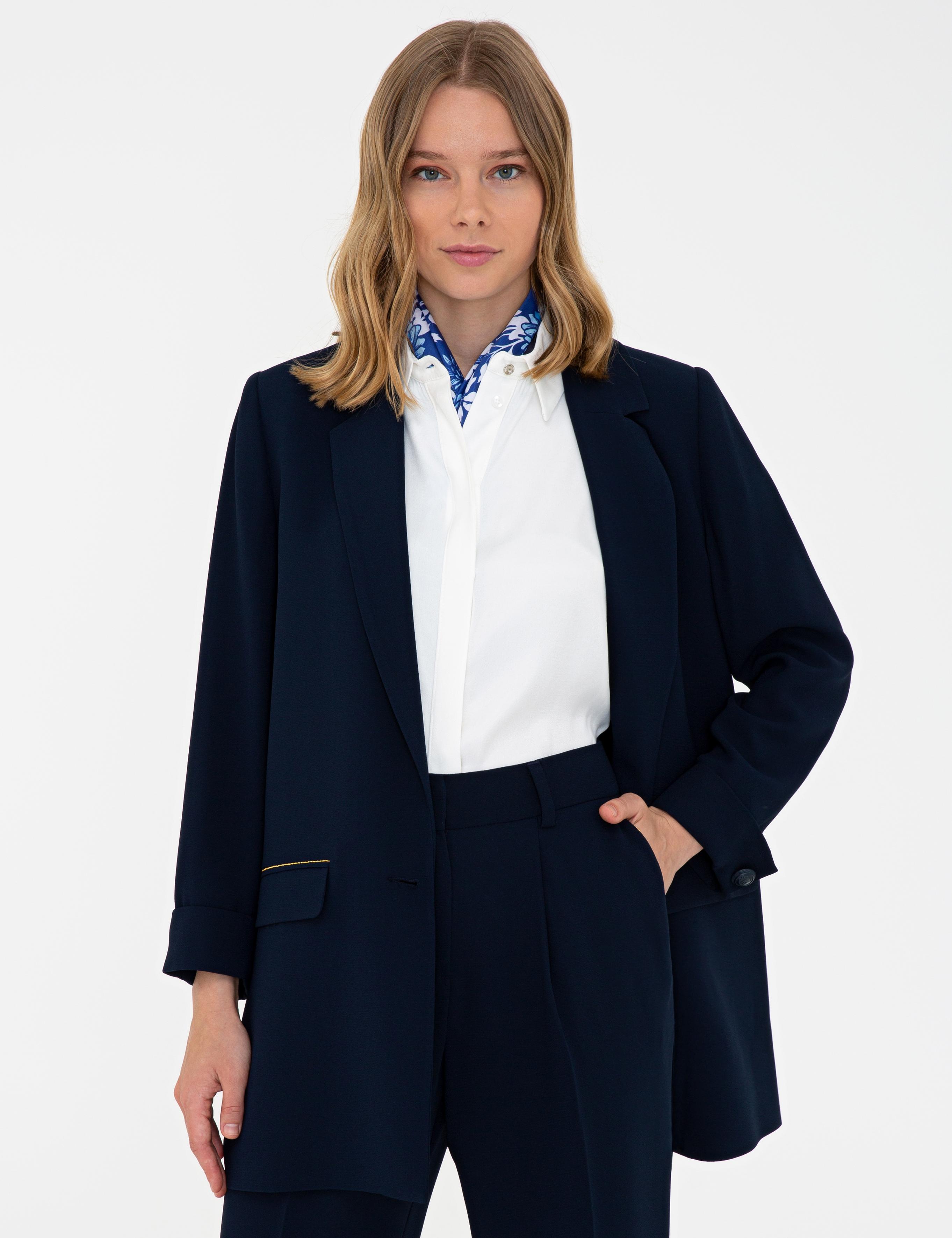 Lacivert Regular Fit Ceket