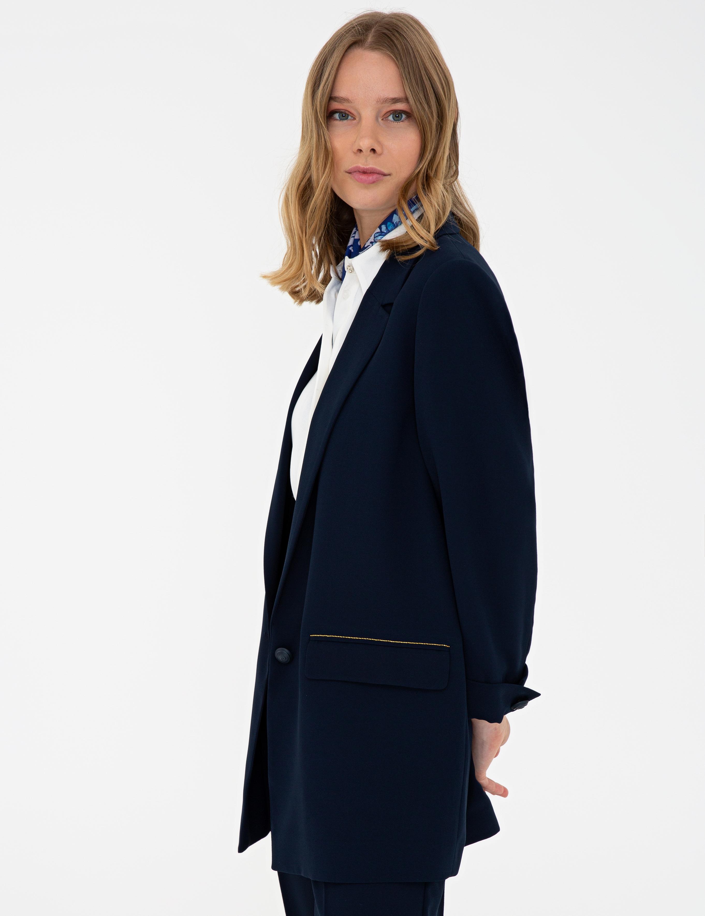 Lacivert Regular Fit Ceket