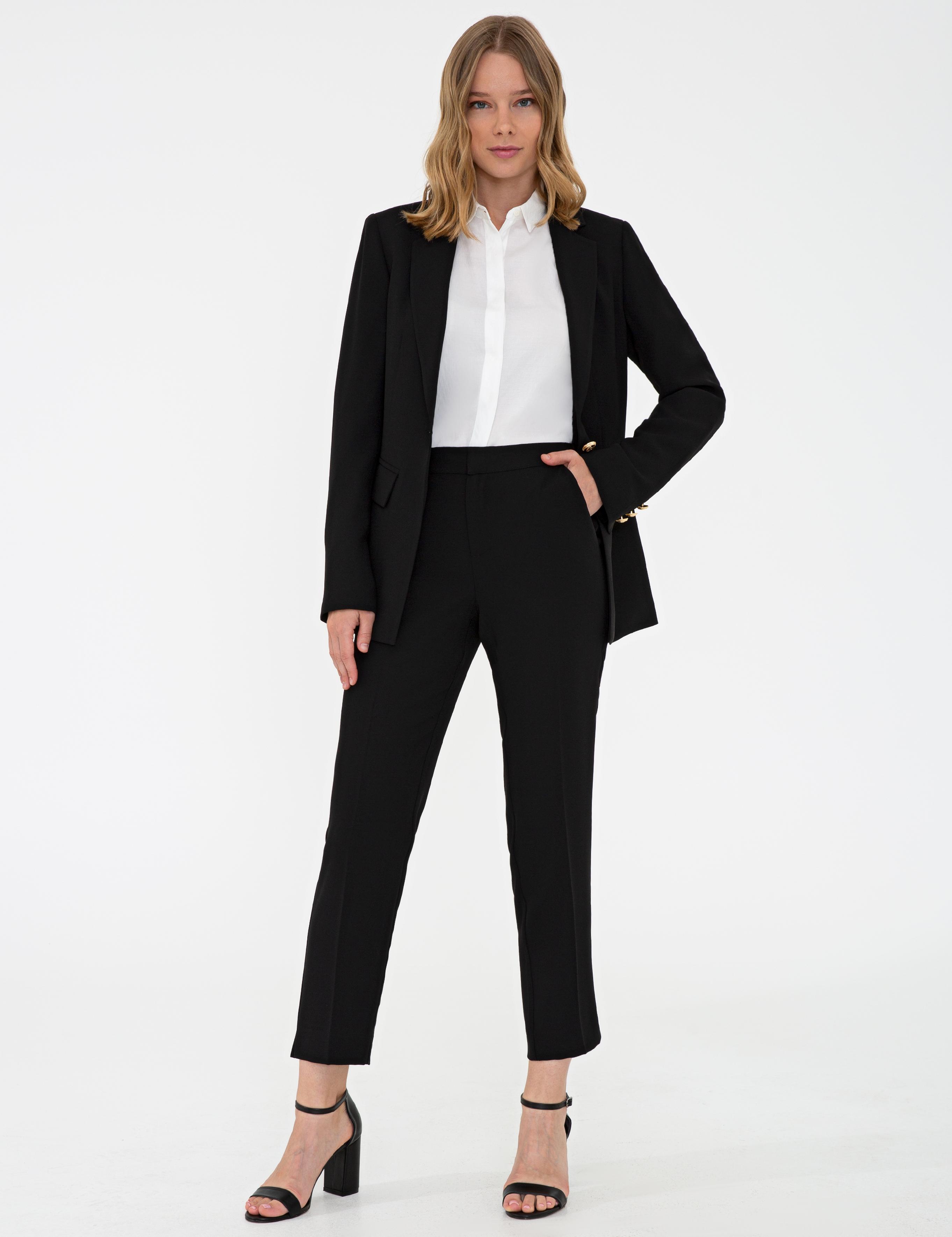 Siyah Standart Fit Ceket