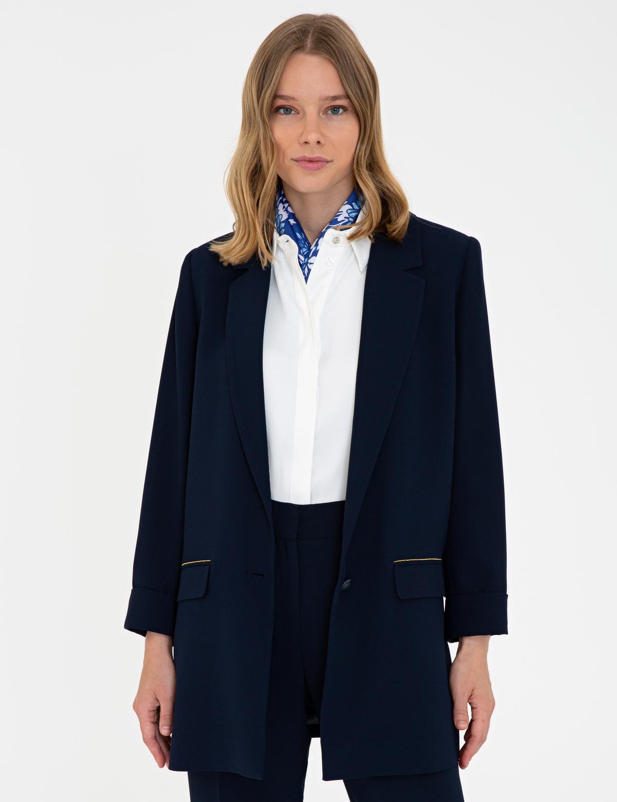 Lacivert Regular Fit Ceket