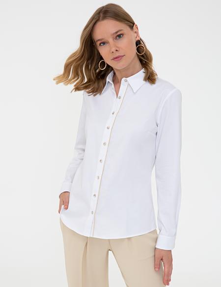 Beyaz Uzun Kollu Gömlek - 50241700001